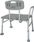 QJR 3 Bath Chair Comfortable Shower Chair Adjustable Handicap Shower Chair Seat Bench with Arms and Backs Blow Molding