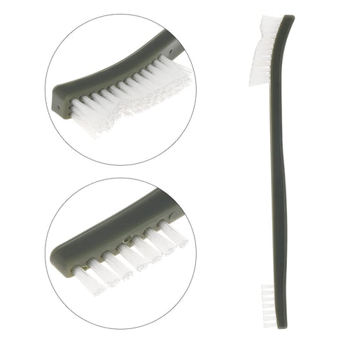 OriGlam Mini Wire Brush Set, Handy Steel/Nylon/Brass Brush for Cleaning Paint, Dirt, Welding Slag, Rust