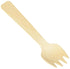 Concession Essentials 100 Pcs Mini Wooden Forks, 4-inch Length, Natural Birch Wood Biodegradable Utensils