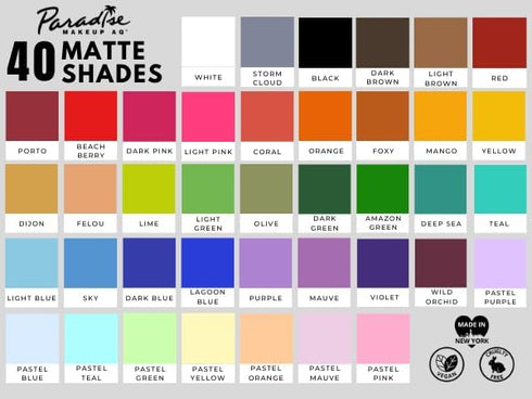 Mehron Makeup Paradise Makeup AQ Refill Size, Water Activated Face Paint, Body Paint, .25 oz (7 ml) (Light Blue) for