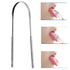 Stainless Steel Tongue Scraper, Semicircle Cleaner for Adults, Reduces Bad Breath, Oral Care Tool