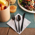 100 Plastic Forks Black Medium Weight, Disposable Cutlery for Celebrations, Parties, Events, Everyday Use