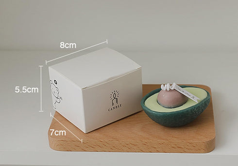 T-shin Candle,90G Avocado Shaped Scented Aroma Soy Wax Decorative Candle for Table Photo Prop Birthday Gift,Prefect