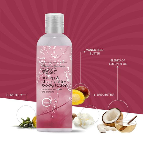 Honey & Shea Butter Body Lotion, 7.44 Fl Oz (220ml), Hydrating & Nourishing Face Cream with SPF 25