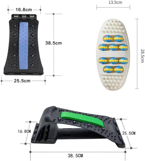 KZGMMHY8 Set, 2-Piece Set B4, Neck/Waist/Back/Feet Traction Massager Household Magnetic Therapy Stretch Correctors
