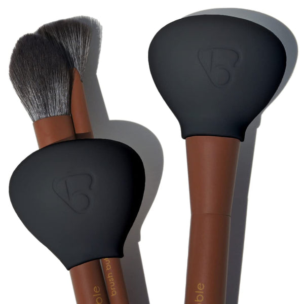 Small Brush Bubble Silicone Makeup Brush Covers for Travel, Storage & Organizer Case for Brushes, Protect Makeup Bag,