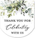 InvitationHouse Hand Sanitizer Labels Thank You Wedding Favor Stickers - Set of 60