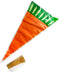 50pcs Carrot Shaped Candy Bags, Creative Cone Cellophane Bags for Easter Gift Storage, Translucent Packaging with Twist