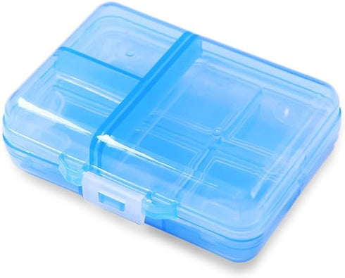 Wopanxye Travel Medicine Pill Organizer, Daily Pill Box Purse Pocket, Weekly AM PM