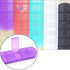 Wopanxye 7-Day 7 Weekly Pill Organizer, Once a Day, Pill Box Container, Matte Purple, Large Compartment Vitamins Case