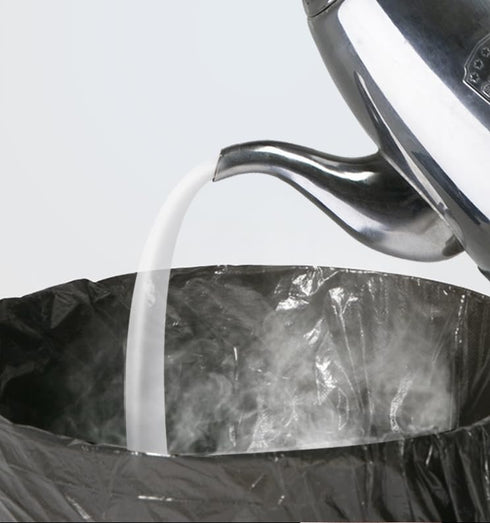 75 Count Drawstring Trash Bags, Thickened Unscented Garbage Bags 19.7" x 17.7" for Kitchen Bathroom Office