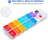 7 Day Pill Organizer with 4 Reminder Alarms, Loud Sound, 14 Large Compartments, Moisture-Proof Design