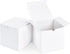 SHIPKEY 10 Pack White Cardboard Gift Boxes with Lids, 4x4x4 inch Square Boxes for Party, Wedding, Christmas, Birthdays