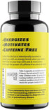 Happy Healthy Hippie Natural Energy Pills, Caffeine Free, 60 Pills for Energy and Metabolism