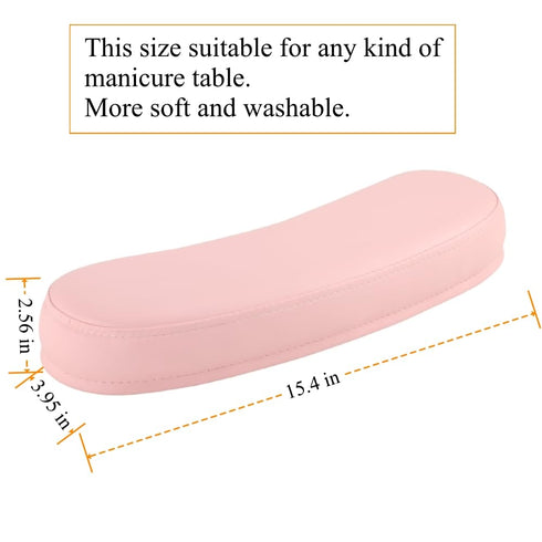 Manicure hand Rest Cushion Pillow Pad, Nail Polish Hand Cushion Pillow, Manicure Table Portable Nail Table Hand Cushion, Nail Art Tools Hand Cushion, Nail SPA Salon Home DIY Nail Tech (Pink)