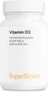 Supersmart Vitamin D3 5000 IU per Day, 125mcg, High Potency & Bioavailability, Non-GMO & Gluten Free, 60 Softgels