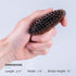 ZEUS Pocket Beard & Mustache Brush for Men, Travel Size Grooming Tool, Firm Boar Hair Bristles