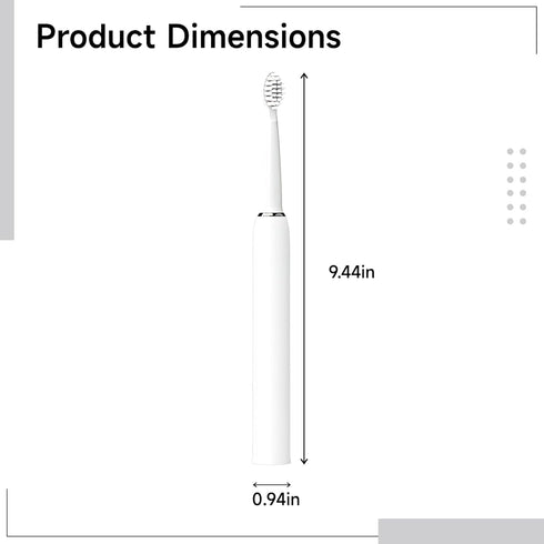 Vestamore 3 4 5-12 Electric Toothbrush for Kids, Rechargeable with Soft Bristles, Modes, Waterproof Design, Brush Heads