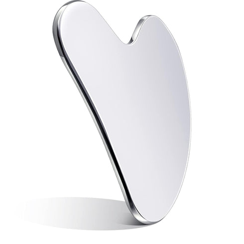 Nuanchu Stainless Steel Gua Sha Facial Tools, Lymphatic Drainage Massager for Face and Body