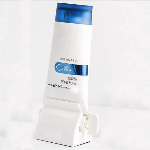 SCStyle Rolling Tube Toothpaste Squeezer, Toothpaste Seat Holder Stand
