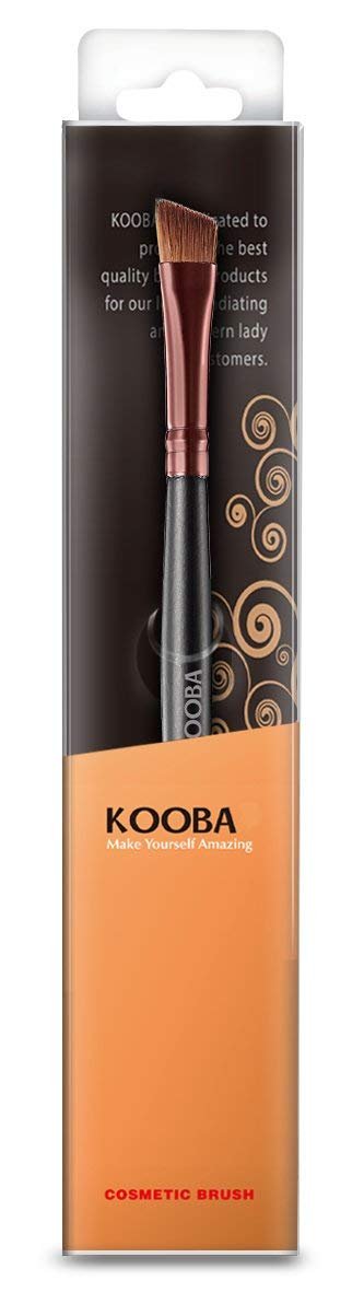 KOOBA Makeup Angle Eyeliner Kabuki Brush - Portable Eye Powder Foundation Cosmetic Tool for Travel and Professional Use
