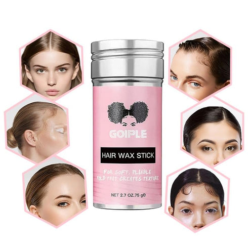 Wax Stick for Hair, Long-Lasting Pomade, Smoothing & Slick Stick for Wigs, Styling Waxes for Fly Away & Edge Frizz Hair