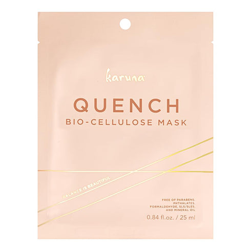 Karuna Skin QUENCH Biocellulose Facial Mask for Dry Skin, Hydrating Face Masks with Black Truffle, 0.74 oz