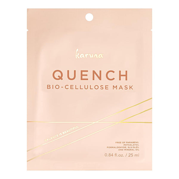 Karuna Skin QUENCH Biocellulose Facial Mask for Dry Skin, Hydrating Face Masks with Black Truffle, 0.74 oz