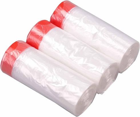 3 Gallon Small Clear Drawstring Trash Bags, 108 Count Garbage Bags
