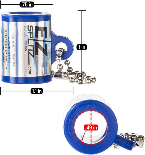 EZ SPLITZ Cigarillo Splitters - Small, Portable with Keychain for Precise Clean Cut