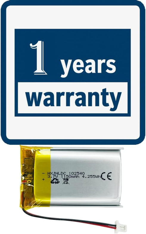 DC 3.7V 1150mAh 102540 Rechargeable Polymer Lithium Battery for Sena 50S Bluetooth Headset