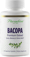 Paradise Herbs Bacopa Extract, Vegan, Non-GMO, Gluten-Free, 60 Capsules