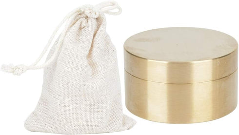 Round Storage Box Pill Case, Outdoor Waterproof Brass Container, Leakproof Mini Accessories for Travel