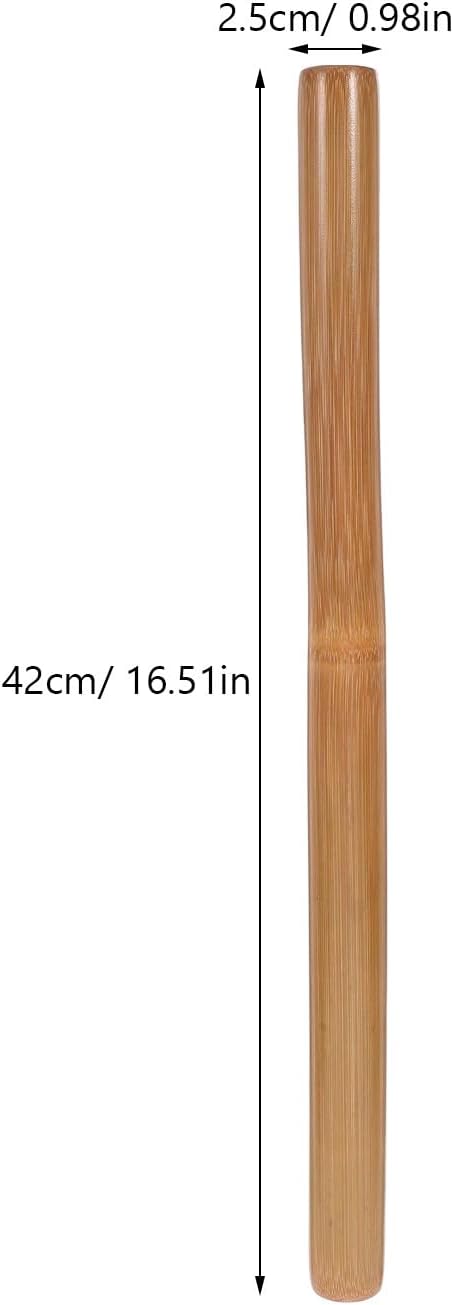 HAMPPLIES Massage Stick for Deep Tissue Muscle Relief Natural Material Ergonomic Design for Back Neck Shoulder Therapy