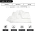 Recycled White Sheeting Rags - 100% Cotton Blend Lint Free Wiping Cloth, Bulk Cleaning Rag (5 lbs. Compressed Box)