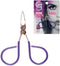 PROFESSIONAL Mini TWEEZERS with Easy Scissor Handle, Precision Eyebrow Tweezers for Men/Women, 58CC Purple