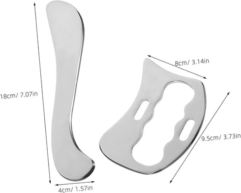 Stainless Massager Body Massage Tool Face Neck Massager Massage Scraping Board Body Scraper Board Muscle Relaxation