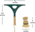 Pine-Sol Set 6 Scrub Brush Cleaning Tool - Heavy Duty Brushes with Bamboo Handles, Dustpan, Shower Squeegee