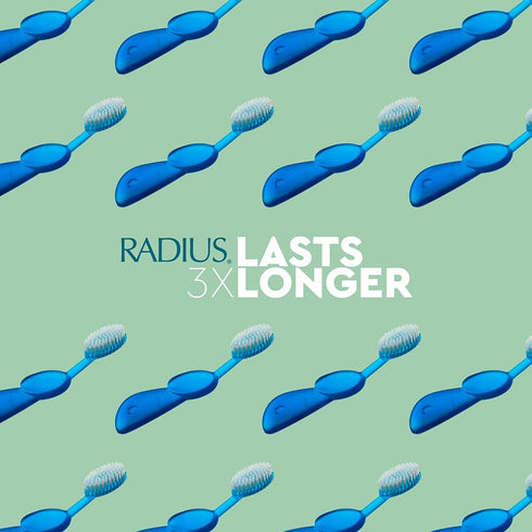 Pack 1 RADIUS Flex Brush with Soft Bristles Toothbrush BPA Free & ADA Accepted Designed to Improve Gum Health & Reduce