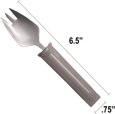 Set, 4-Piece Rehabilitation Advantage Swivel Utensil Adaptive Cutlery with Rotating Handles for Easier Eating