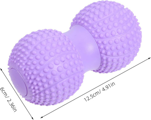 HOODANCOS 1pcs Peanut Massage Ball Double Lacrosse Trigger Point Tool for Neck and Back Fascia Release, Foot Arch
