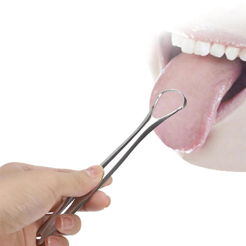 Tartar Removal Tool, Oral Tongue Scraper Cleaner for Fresh Breath, Portable Non-slip Handle