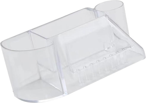 HURRISE Transparent Nail Drill Grinding Bit Organizer, Large Capacity Holder Storage Case for Manicure Tools
