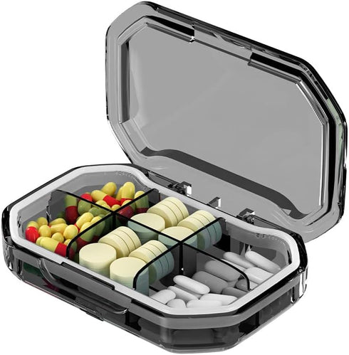 Wopanxye Weekly Pill Box Organizer, Small Size Daily Pill Case Dispenser, Travel Cute
