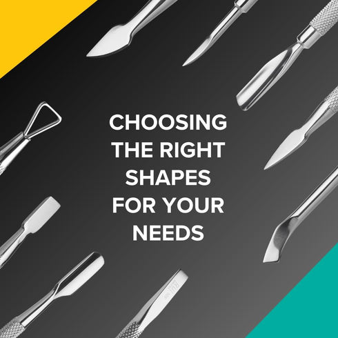 Rui Smiths Pro Cuticle Pusher, Stainless Steel Manicure Tool, Style 113