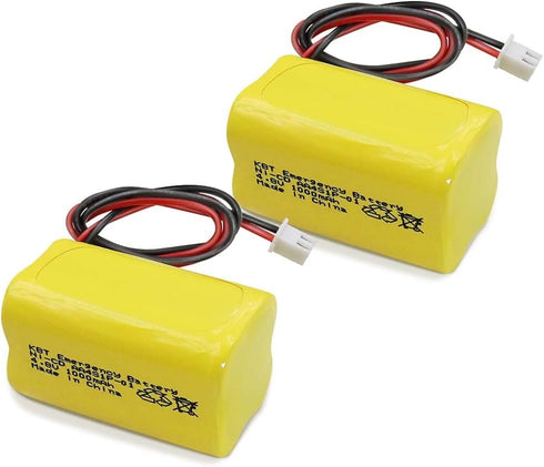 KBT KEEP BETTER TECH KBT 4.8V 1000mAh AA Size Rechargeable Emergency Lighting Battery, Ni-CD Battery with