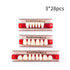 Dental Synthetic Resin Teeth A2 A3, False Upper Lower Teeth Replacement Dentures for Halloween (Full Set A2)
