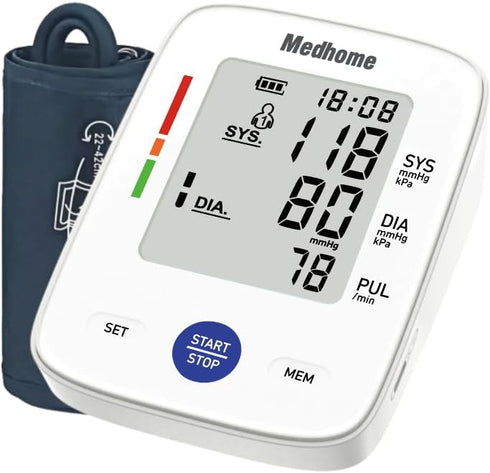 Medhome Blood Pressure Monitor for Home Use, Upper Arm Large Cuff (8.7"-16.5"), Automatic High Blood Pressure Machine