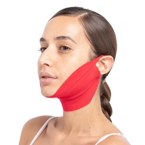 MISS SPA V-Line Patch, Neck and Face Toning Mask, Double Chin Anti-aging Mask, 4 Pack V Shaped Contouring Face Mask