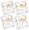 200pcs 5.5x5.5in Lovely Lace Bowknot Clear Biscuit Roasting Treat Present DIY Plastic Candy Wrappers